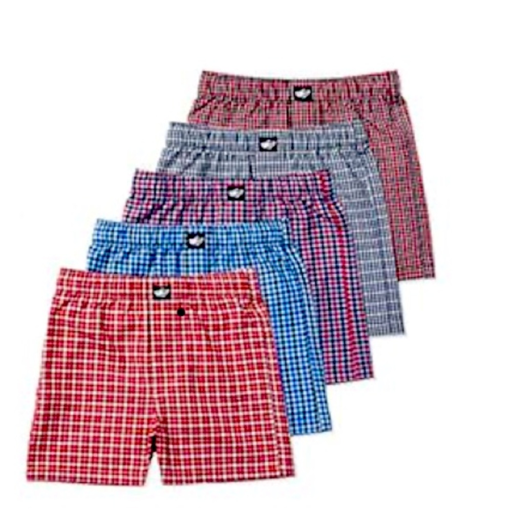 Lucky & Me | Ryan Boys Woven Boxers | 100% Cotton | 5 Pack